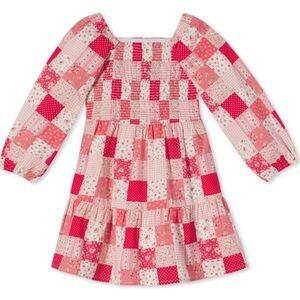 Classic Prep girls LS Hattie Dress love patchwork print sz 14 NWT smocked floral